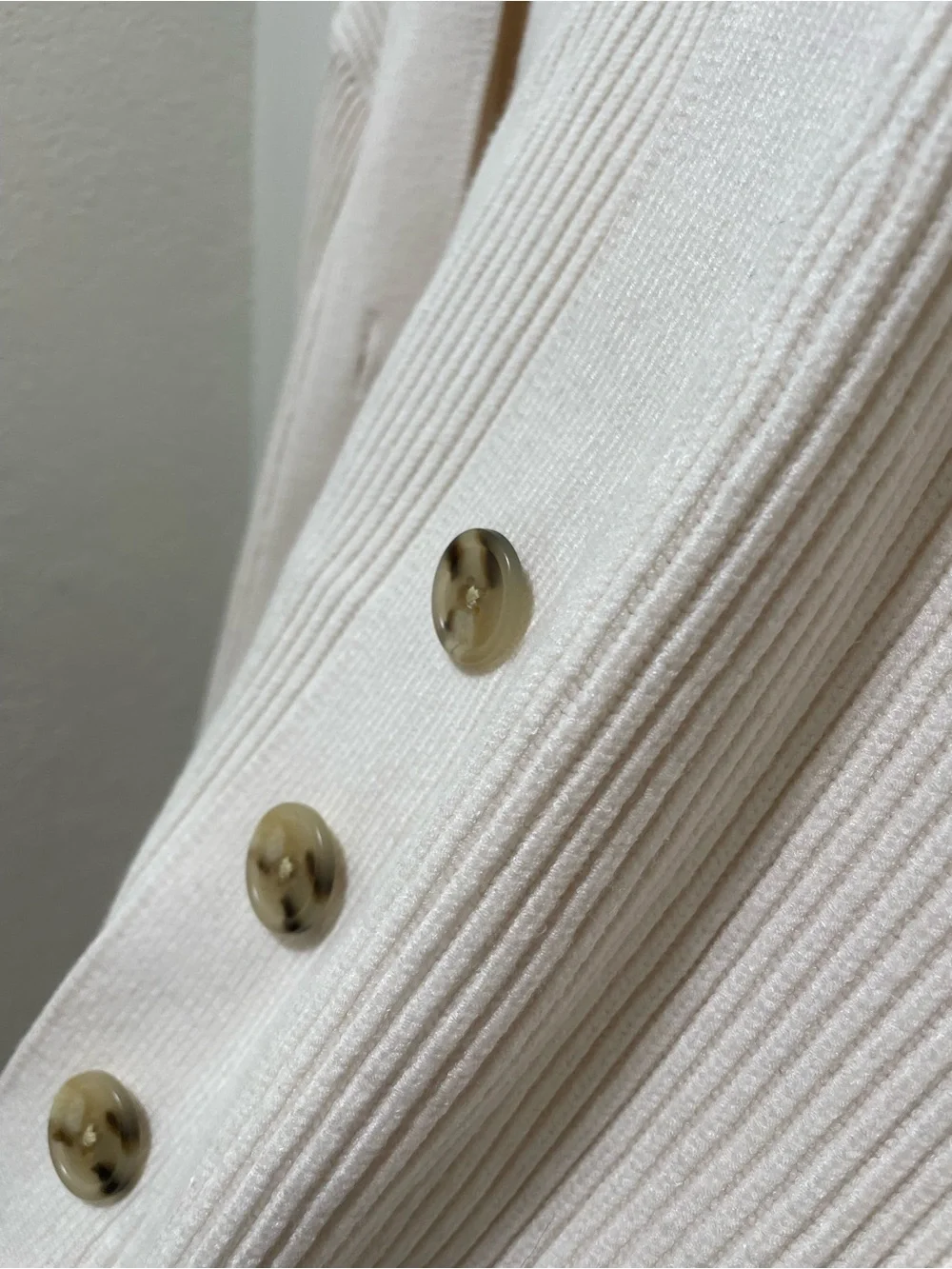 J. Crew Cream Ribbed Women's Cardigan Sweater